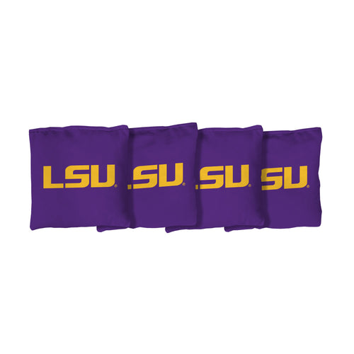 Louisiana State University Fighting Tigers | Purple Corn Filled Cornhole Bags_Victory Tailgate_1