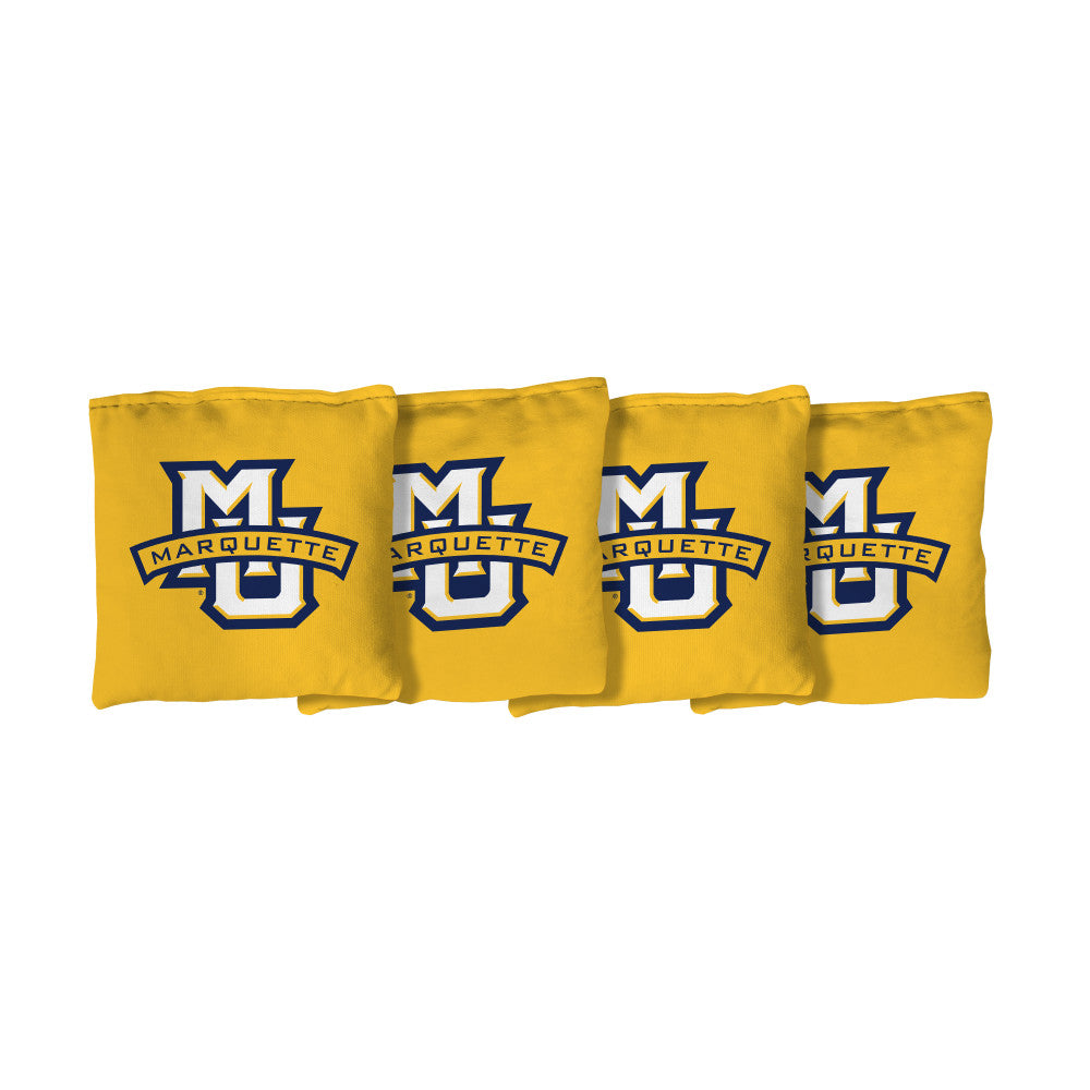 Marquette University Golden Eagles | Yellow Corn Filled Cornhole Bags_Victory Tailgate_1