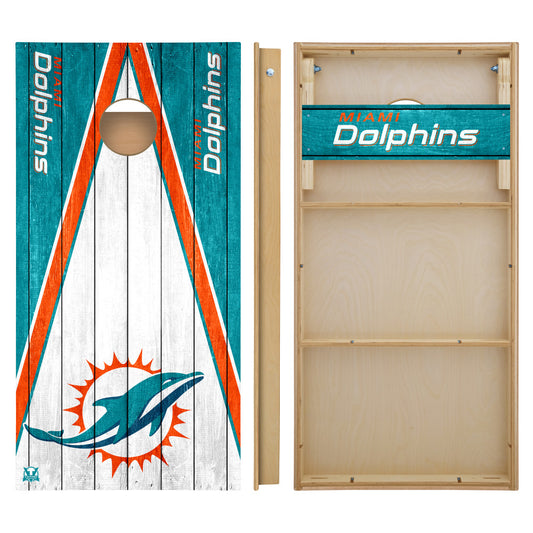 OFFICIALLY LICENSED - Bring your game day experience one step closer to your favorite team with this Miami Dolphins 2x4 Tournament Cornhole from Victory Tailgate_2