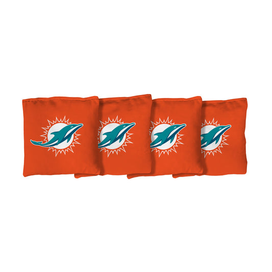 Miami Dolphins | Orange Corn Filled Cornhole Bags_Victory Tailgate_1