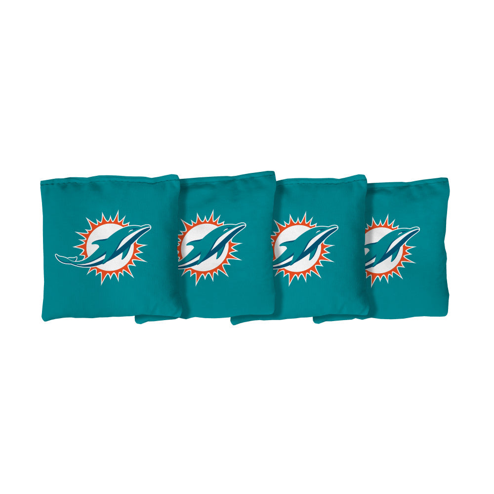 Miami Dolphins | Teal Corn Filled Cornhole Bags_Victory Tailgate_1
