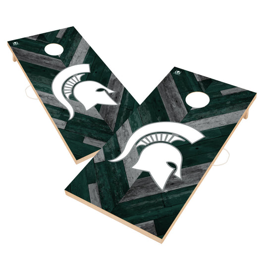 Michigan State University Spartans | 2x4 Solid Wood Cornhole_Victory Tailgate_1