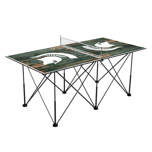 Michigan State University Spartans | Pop Up Table Tennis 6ft_Victory Tailgate_1