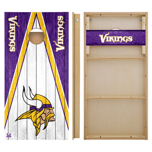 OFFICIALLY LICENSED - Bring your game day experience one step closer to your favorite team with this Minnesota Vikings 2x4 Tournament Cornhole from Victory Tailgate_2