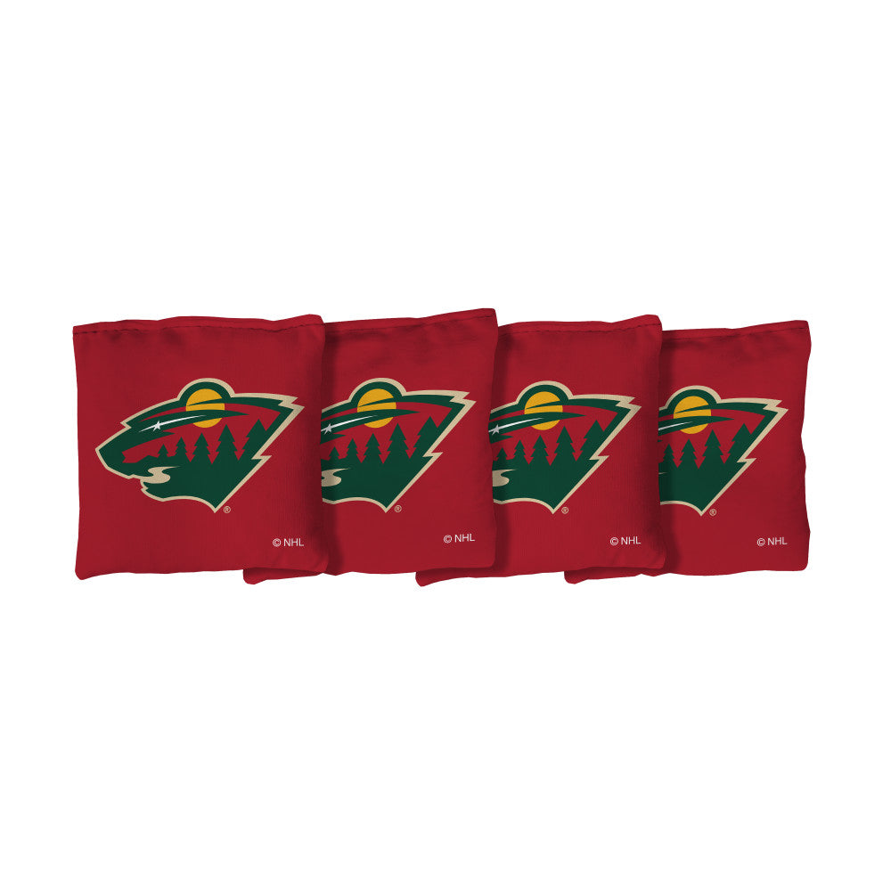 Minnesota Wild | Red Corn Filled Cornhole Bags_Victory Tailgate_1