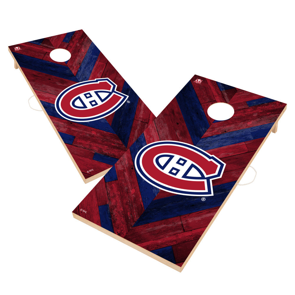 Montreal Canadiens | 2x4 Solid Wood Cornhole_Victory Tailgate_1