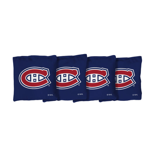 Montreal Canadiens | Blue Corn Filled Cornhole Bags_Victory Tailgate_1