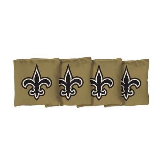 New Orleans Saints | Gold Corn Filled Cornhole Bags_Victory Tailgate_1
