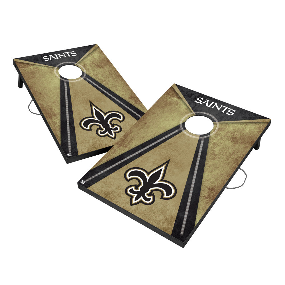 New Orleans Saints | LED 2x3 Cornhole_Victory Tailgate_1