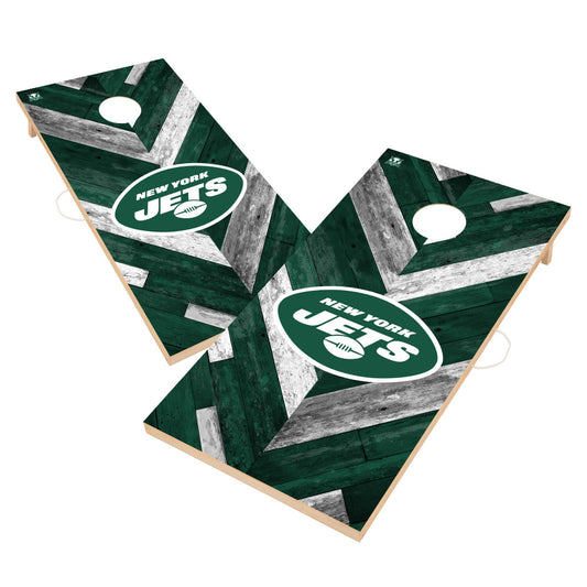New York Jets | 2x4 Solid Wood Cornhole_Victory Tailgate_1