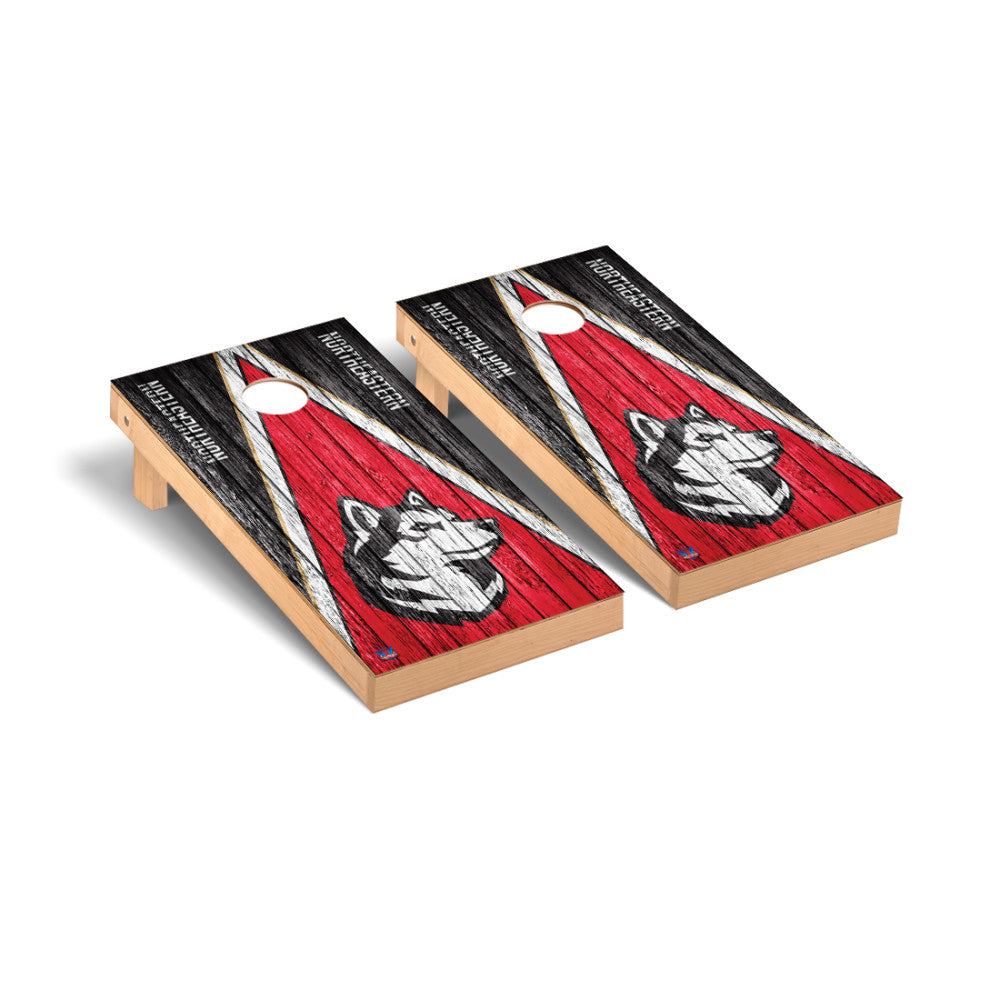 Northeastern University Huskies | 2x4 Premium Cornhole_Victory Tailgate_1