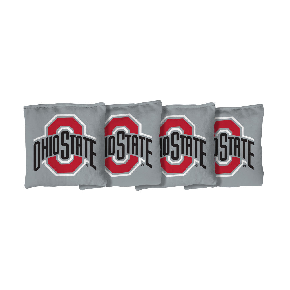 Ohio State University Buckeyes | Gray Corn Filled Cornhole Bags_Victory Tailgate_1