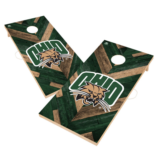 Ohio University Bobcats | 2x4 Solid Wood Cornhole_Victory Tailgate_1