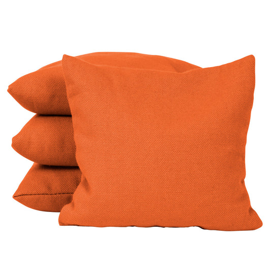 Orange Solid Color Corn Filled Cornhole Bags_Victory Tailgate_1