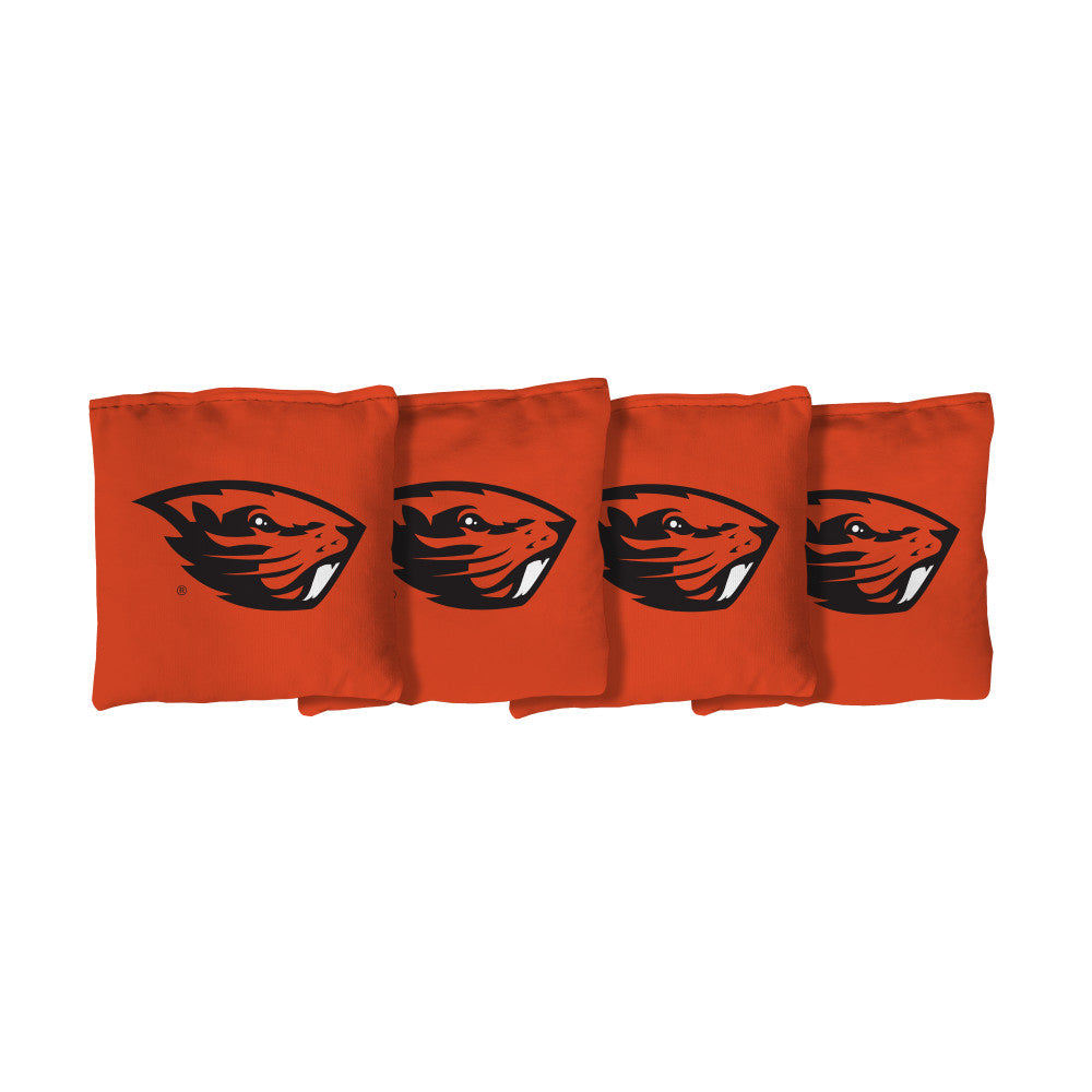 Oregon State University Beavers | Orange Corn Filled Cornhole Bags_Victory Tailgate_1