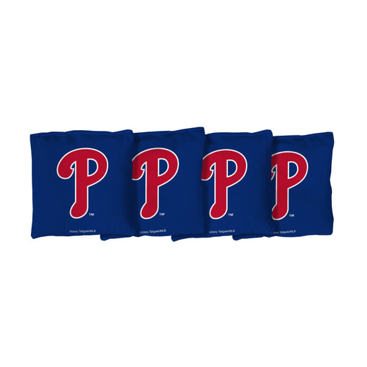 Philadelphia Phillies | Blue Corn Filled Cornhole Bags_Victory Tailgate_1