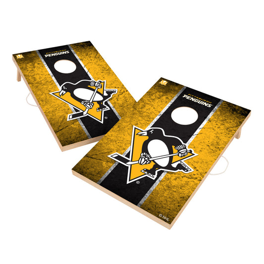 Pittsburgh Penguins | 2x3 Solid Wood Cornhole_Victory Tailgate_1