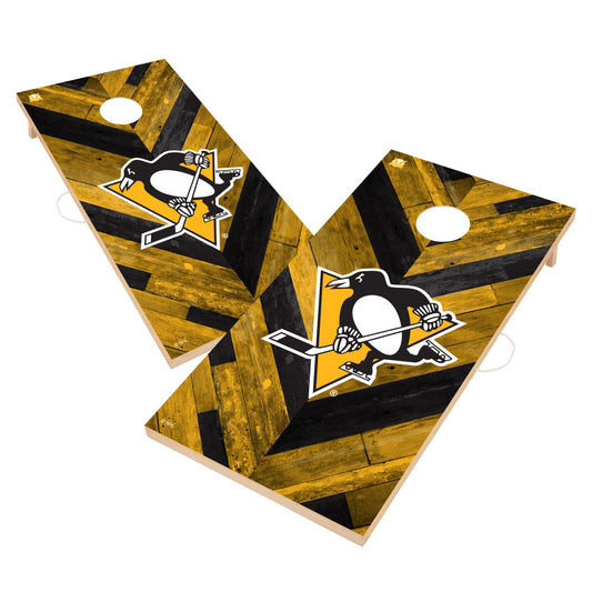 Pittsburgh Penguins | 2x4 Solid Wood Cornhole_Victory Tailgate_1