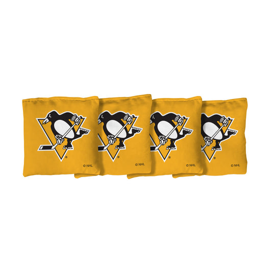 Pittsburgh Penguins | Yellow Corn Filled Cornhole Bags_Victory Tailgate_1