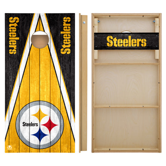 OFFICIALLY LICENSED - Bring your game day experience one step closer to your favorite team with this Pittsburgh Steelers 2x4 Tournament Cornhole from Victory Tailgate_2