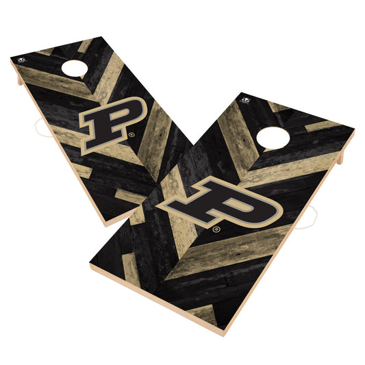 Purdue University Boilermakers | 2x4 Solid Wood Cornhole_Victory Tailgate_1