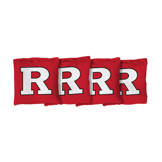 Rutgers University Scarlet Knights | Red Corn Filled Cornhole Bags_Victory Tailgate_1