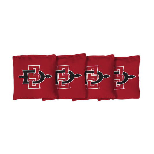 San Diego State Aztecs | Red Corn Filled Cornhole Bags_Victory Tailgate_1
