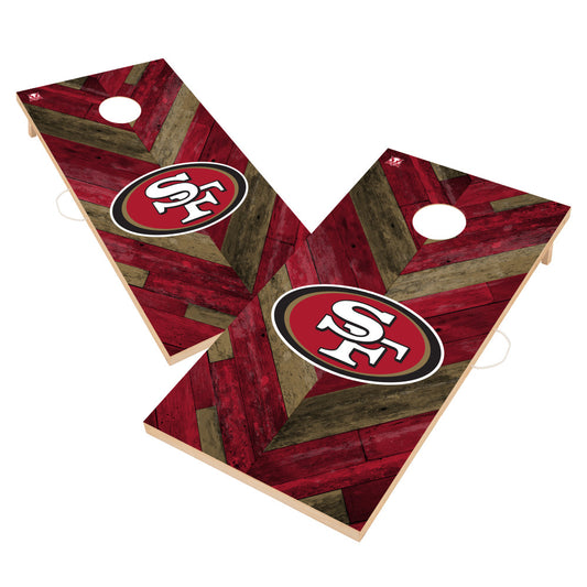 San Francisco 49ers | 2x4 Solid Wood Cornhole_Victory Tailgate_1