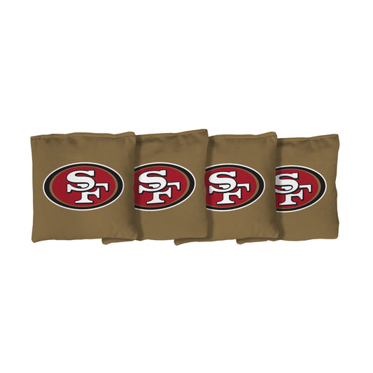 San Francisco 49ers | Gold Corn Filled Cornhole Bags_Victory Tailgate_1