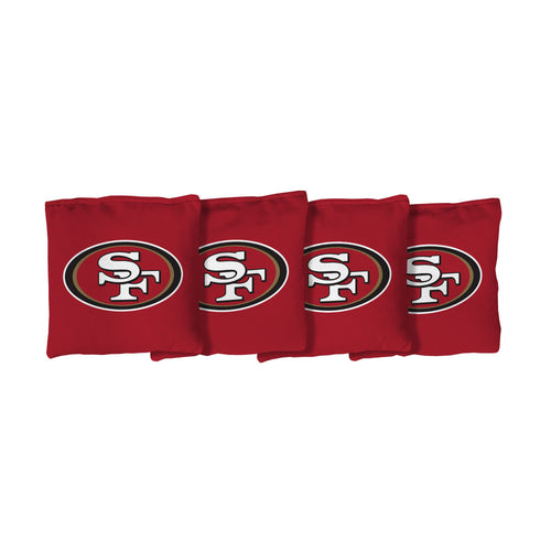 San Francisco 49ers | Red Corn Filled Cornhole Bags_Victory Tailgate_1
