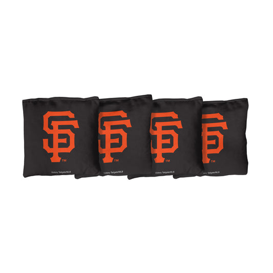 San Francisco Giants | Black Corn Filled Cornhole Bags_Victory Tailgate_1