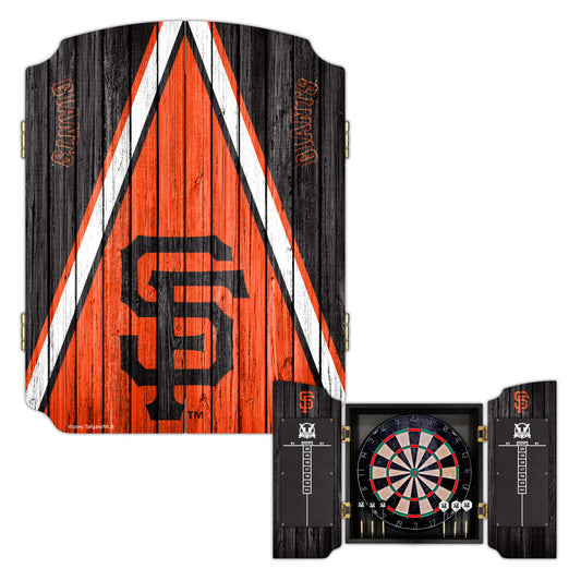 San Francisco Giants | Bristle Dartboard Cabinet Set_Victory Tailgate_1