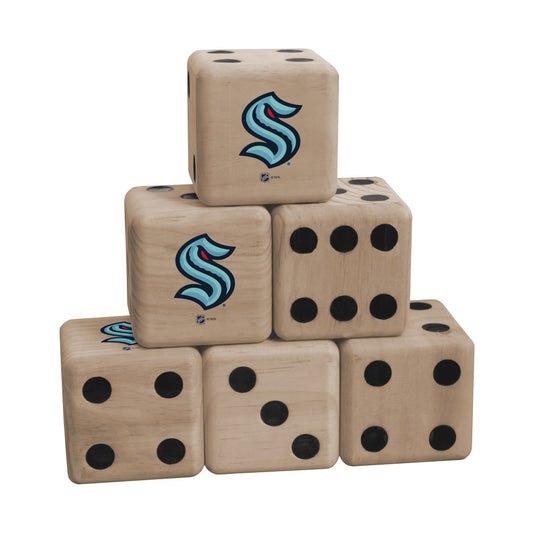 OFFICIALLY LICENSED - Bring your game day experience one step closer to your favorite team with this Seattle Kraken Lawn Dice from Victory Tailgate_2
