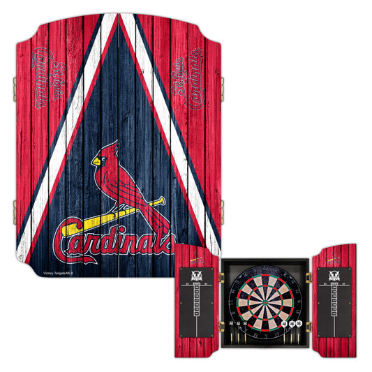 St. Louis Cardinals | Bristle Dartboard Cabinet Set_Victory Tailgate_1
