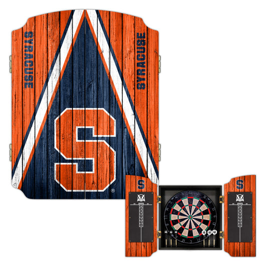 Syracuse University Orange | Bristle Dartboard Cabinet Set_Victory Tailgate_1