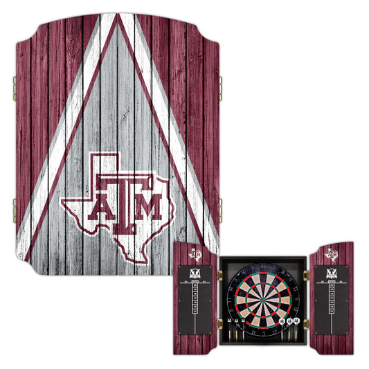 Texas A&M Aggies | Bristle Dartboard Cabinet Set_Victory Tailgate_1
