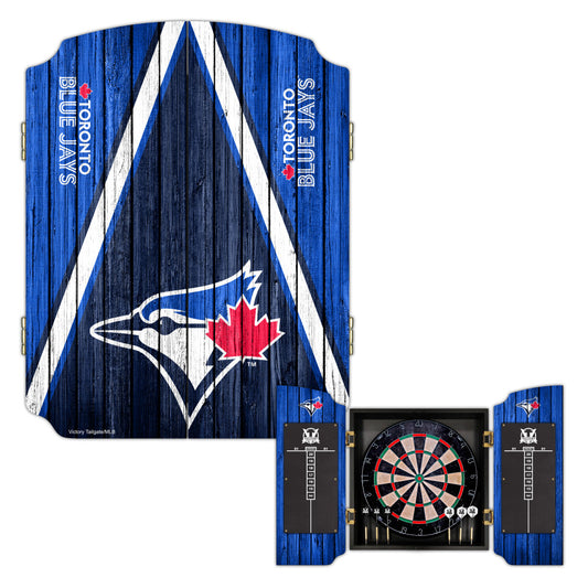 Toronto Blue Jays | Bristle Dartboard Cabinet Set_Victory Tailgate_1