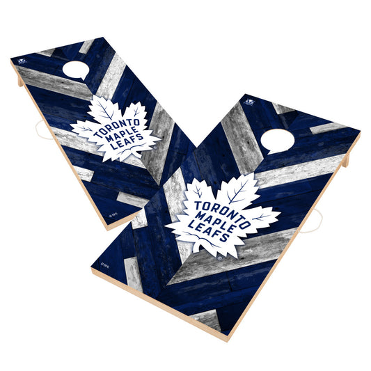 Toronto Maple Leafs | 2x4 Solid Wood Cornhole_Victory Tailgate_1