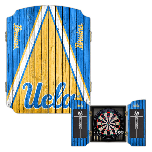 UCLA Bruins | Bristle Dartboard Cabinet Set_Victory Tailgate_1
