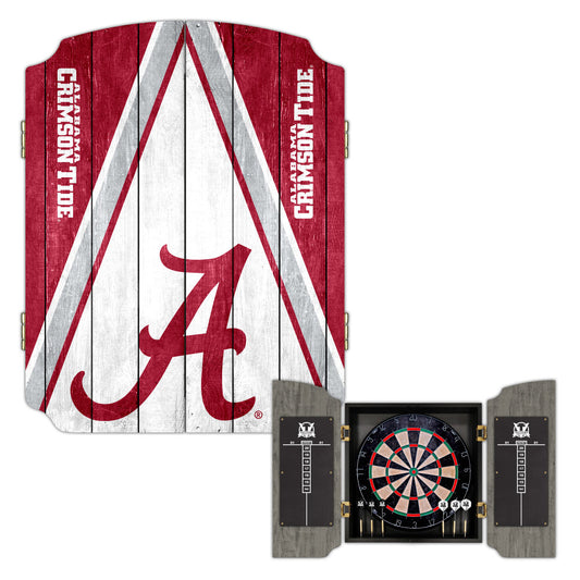 University of Alabama Crimson Tide | Bristle Dartboard Cabinet Set_Victory Tailgate_1