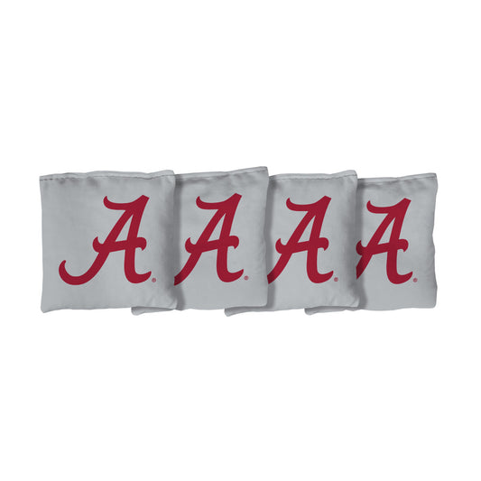 University of Alabama Crimson Tide | Grey Corn Filled Cornhole Bags_Victory Tailgate_1