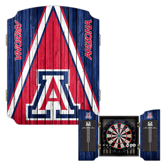 University of Arizona Wildcats | Bristle Dartboard Cabinet Set_Victory Tailgate_1