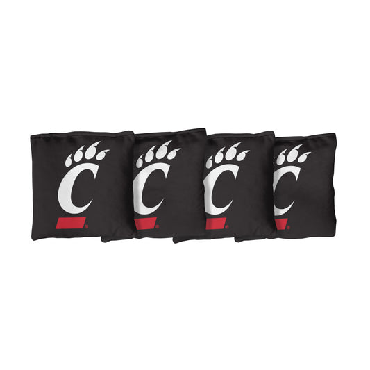 University of Cincinnati Bearcats | Black Corn Filled Cornhole Bags_Victory Tailgate_1