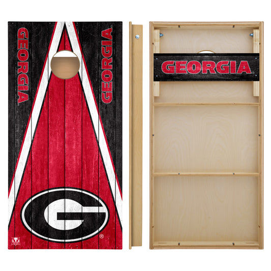 OFFICIALLY LICENSED - Bring your game day experience one step closer to your favorite team with this University of Georgia Bulldogs 2x4 Tournament Cornhole from Victory Tailgate_2
