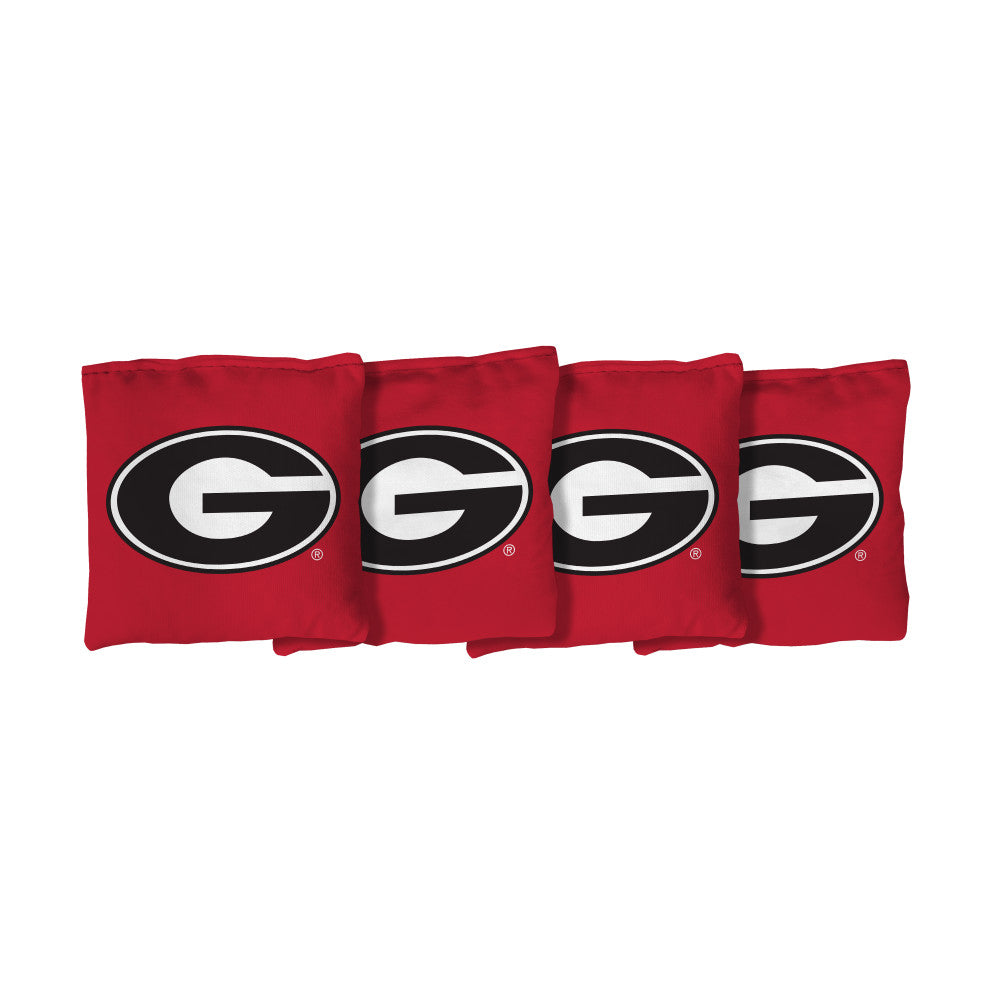 University of Georgia Bulldogs | Red Corn Filled Cornhole Bags_Victory Tailgate_1