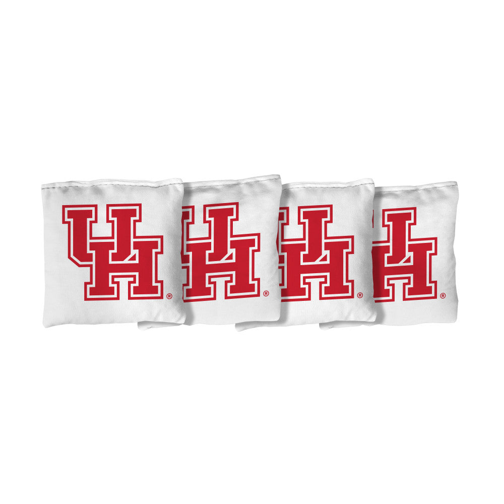 University of Houston Cougars | White Corn Filled Cornhole Bags_Victory Tailgate_1