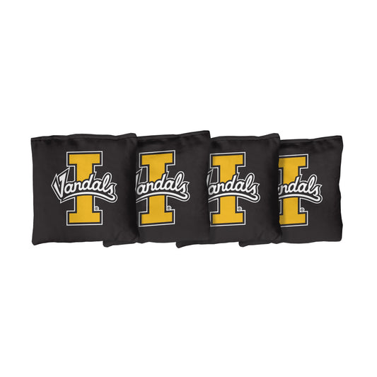 University of Idaho Vandals | Black Corn Filled Cornhole Bags_Victory Tailgate_1