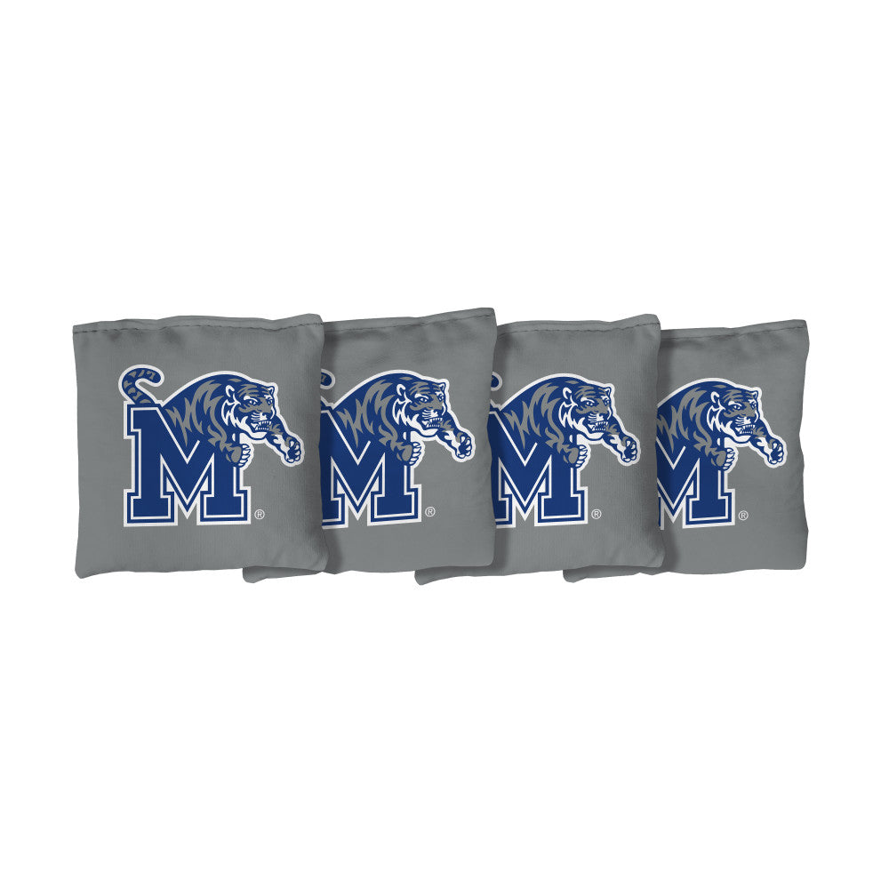 University of Memphis Tigers | Gray Corn Filled Cornhole Bags_Victory Tailgate_1