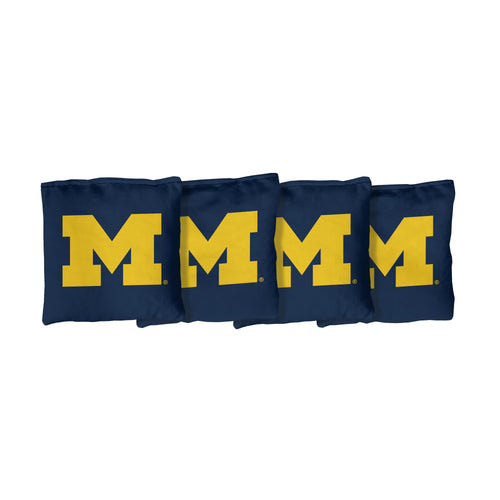 University of Michigan Wolverines | Blue Corn Filled Cornhole Bags_Victory Tailgate_1