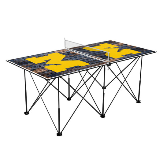 University of Michigan Wolverines | Pop Up Table Tennis 6ft_Victory Tailgate_1
